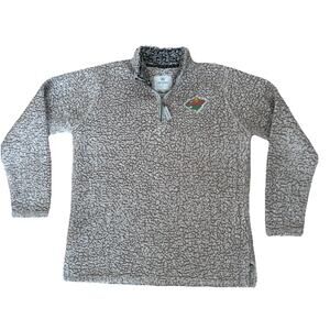 Top of the World Minnesota Wild Womens Sherpa Sweatshirt Size XL Gray NHL Hockey